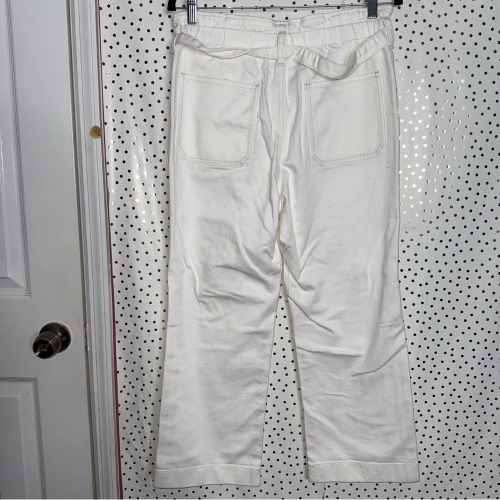 J.Crew White Wide-Leg Pants NWT